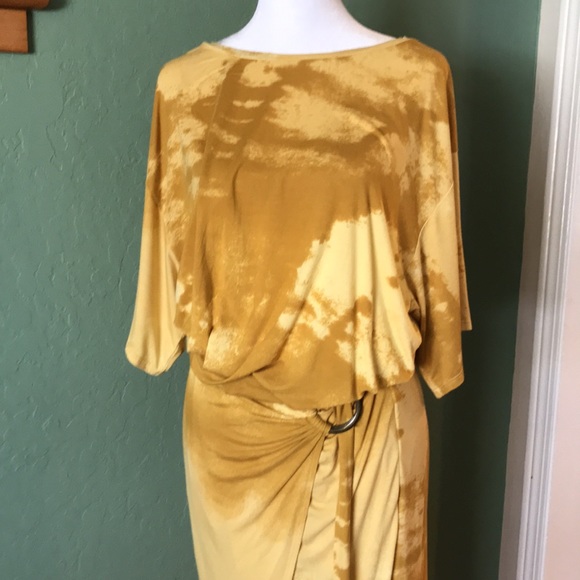 Free people gold yellow dress tie dyed - Picture 2 of 6